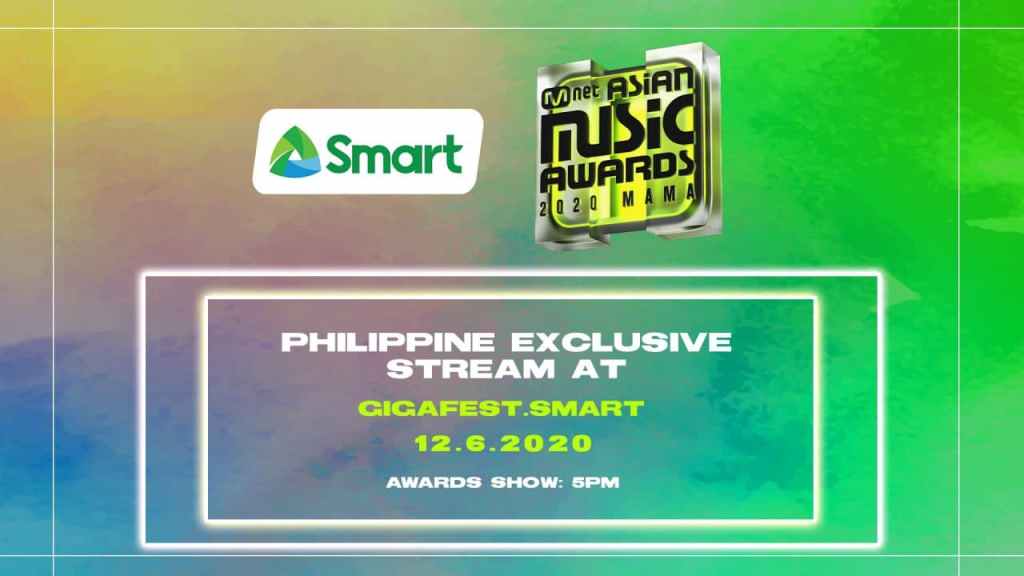 Smart to stream 2020 MAMA live for Filipino K-Pop fans on Dec.&nbsp;6