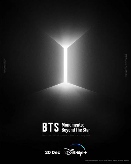 BTS Monuments: Beyond the Star – An Eight-Part Documentary Event – To Debut December 20 Exclusively on&nbsp;Disney+