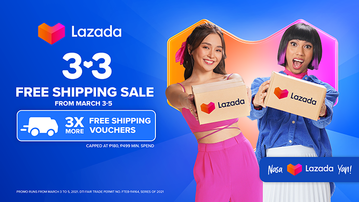 Lazada 3.3 Sale: Learn How to Maximize Your Vouchers and Enjoy 3X More Savings on Shipping from March 3-5