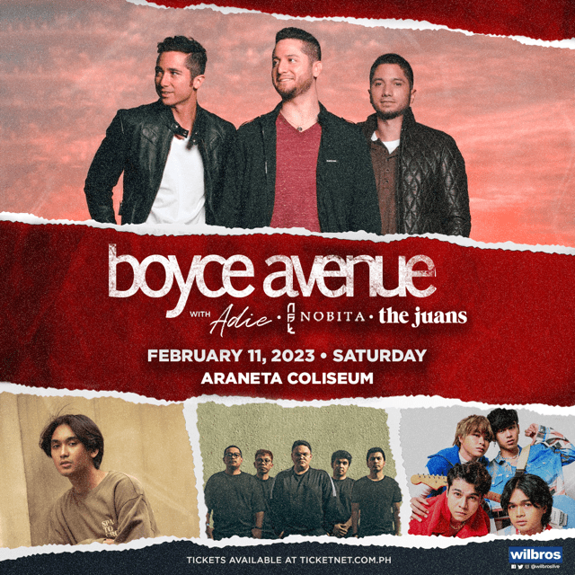 Boyce Avenue Is Coming Back For A Valentine’s Concert With Adie, Nobita and The&nbsp;Juans