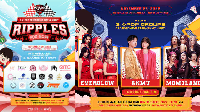 4 Reasons To Attend A K-pop Friendship Day & Night RIPPLES FOR HOPE&nbsp;2022