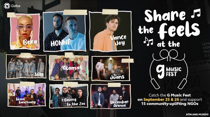 Watch & Share the Good Vibes: HONNE, Vance Joy, BEKA, SB19, Many More To Perform At G Music Fest 2021
