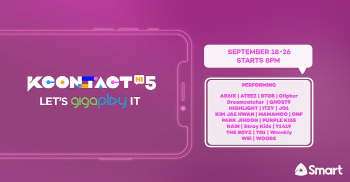 Watch Live Performances By ITZY, MAMAMOO, Stray Kids, ONF, PARK JIHOON, RAIN, THE BOYZ For Free Exclusively On Smart’s GigaPlay&nbsp;App