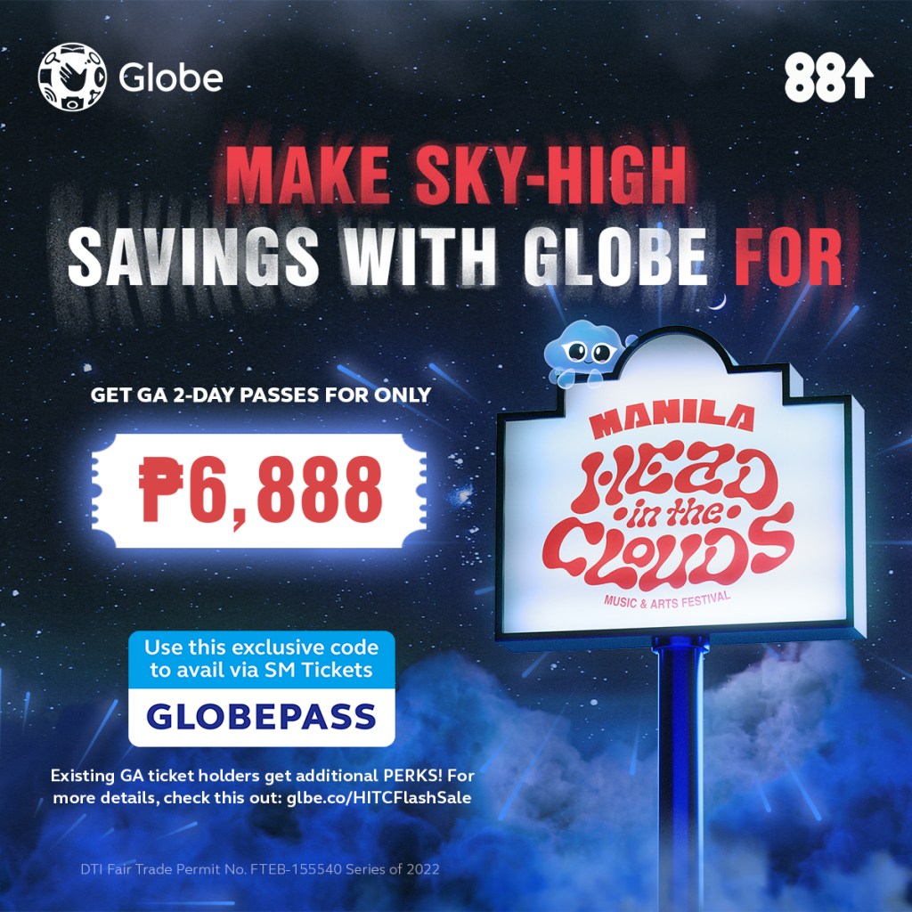 Globe Exclusive: Get Your Head In The Clouds With An Impressive Lineup Of Asian Talents At Great Ticket&nbsp;Discounts!